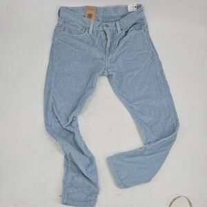 Levi's Sky Blue Corduroy Trousers 512 Slim Taper 32x30 NWT